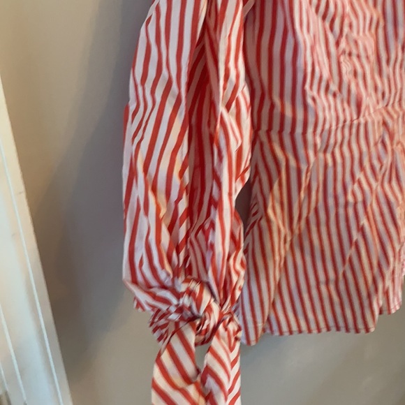 J. Crew open sleeved striped top - Picture 2 of 3